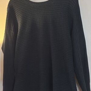 Black Ribbed Sweater